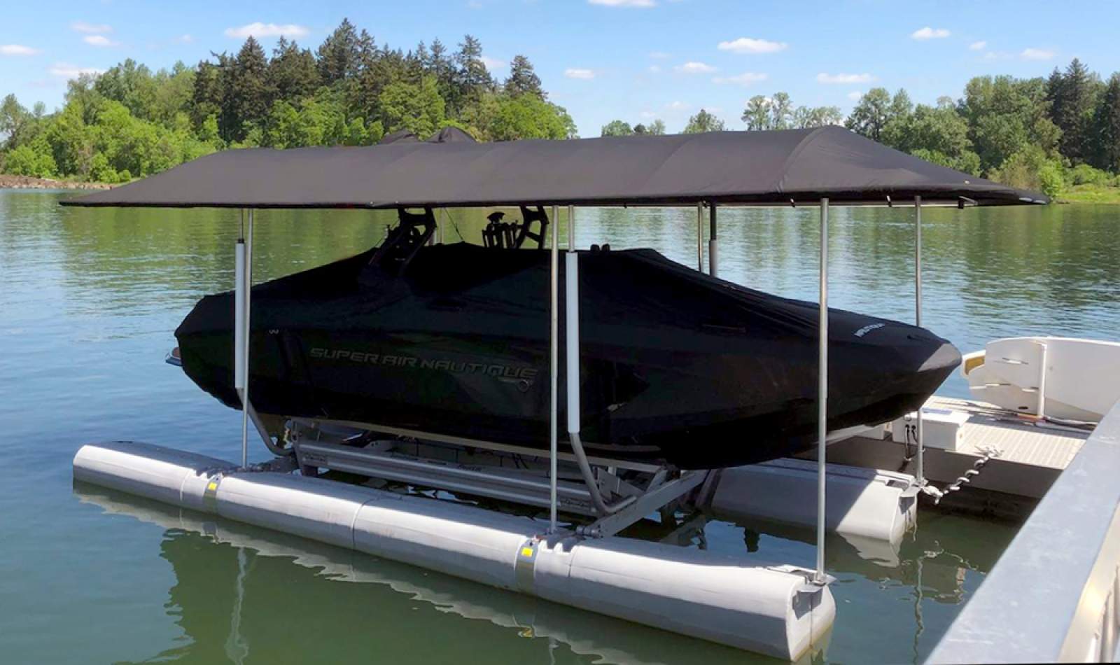 Sunstream Floatlift FL7 with lift capacity 3175 kg - 2 year warranty!:With hover cover (navy)