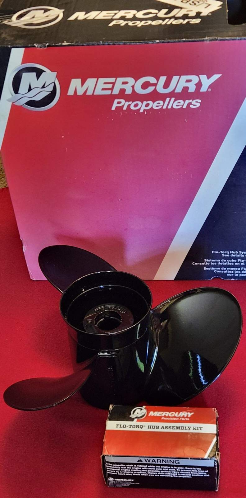 Propeller, Mercury Black Max 14 1/4 Inch diameter x 21 Inch pitch NEW