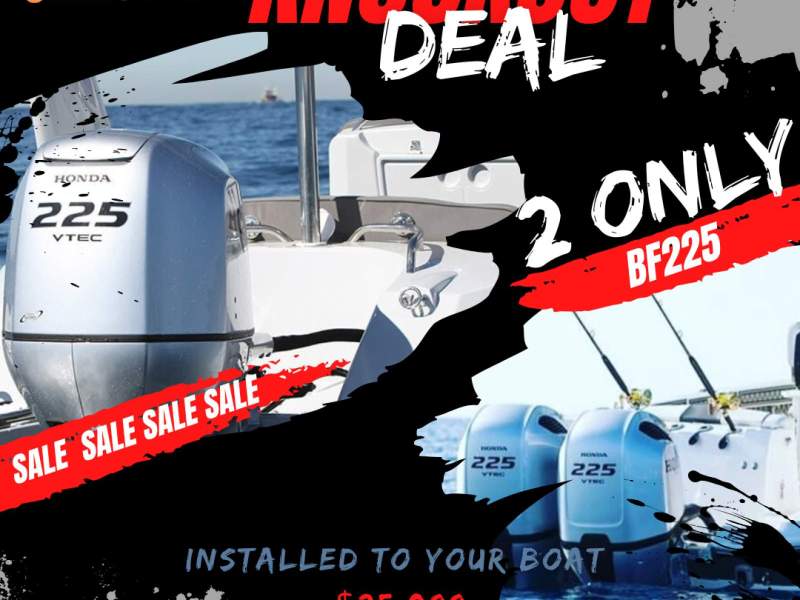 Honda BF225 Drive By Wire KNOCKOUT DEAL!!!