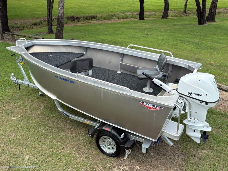 Sea-Trex 432 Fisherman - High Tensile 3.0mm Plate Hull 50hp Four Stroke