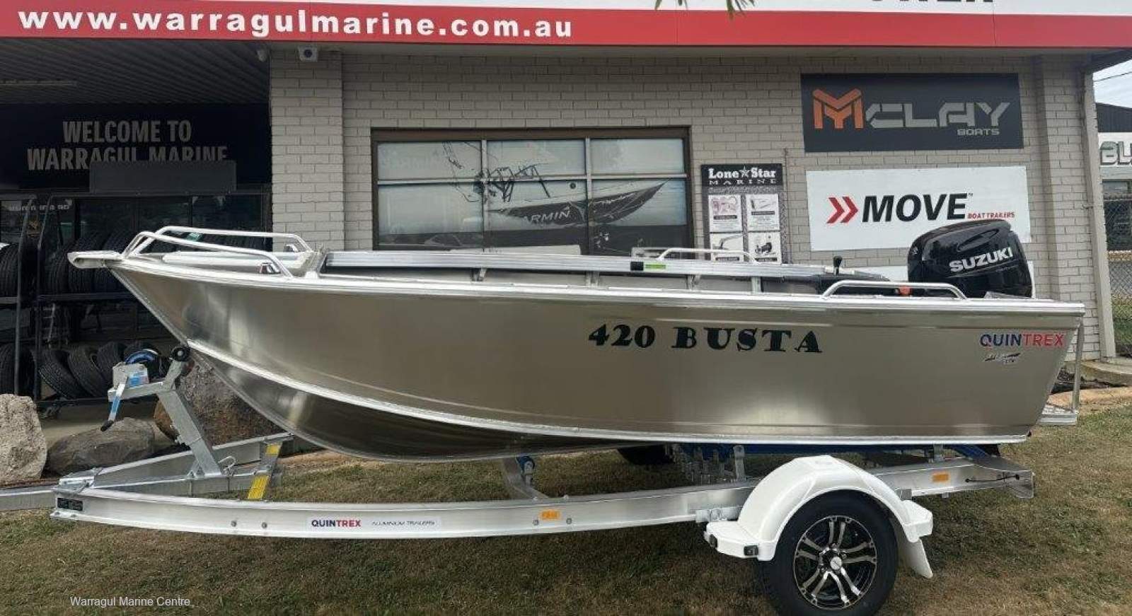 Quintrex 420 Busta EXTRUDED SIDE DECKS