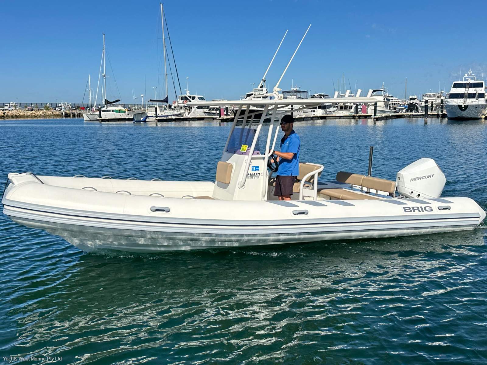 Brig Navigator 730 " BOAT HOUSE RACKING AVAILABLE ":BRIG 730 by YACHTS WEST ph 9335 7788