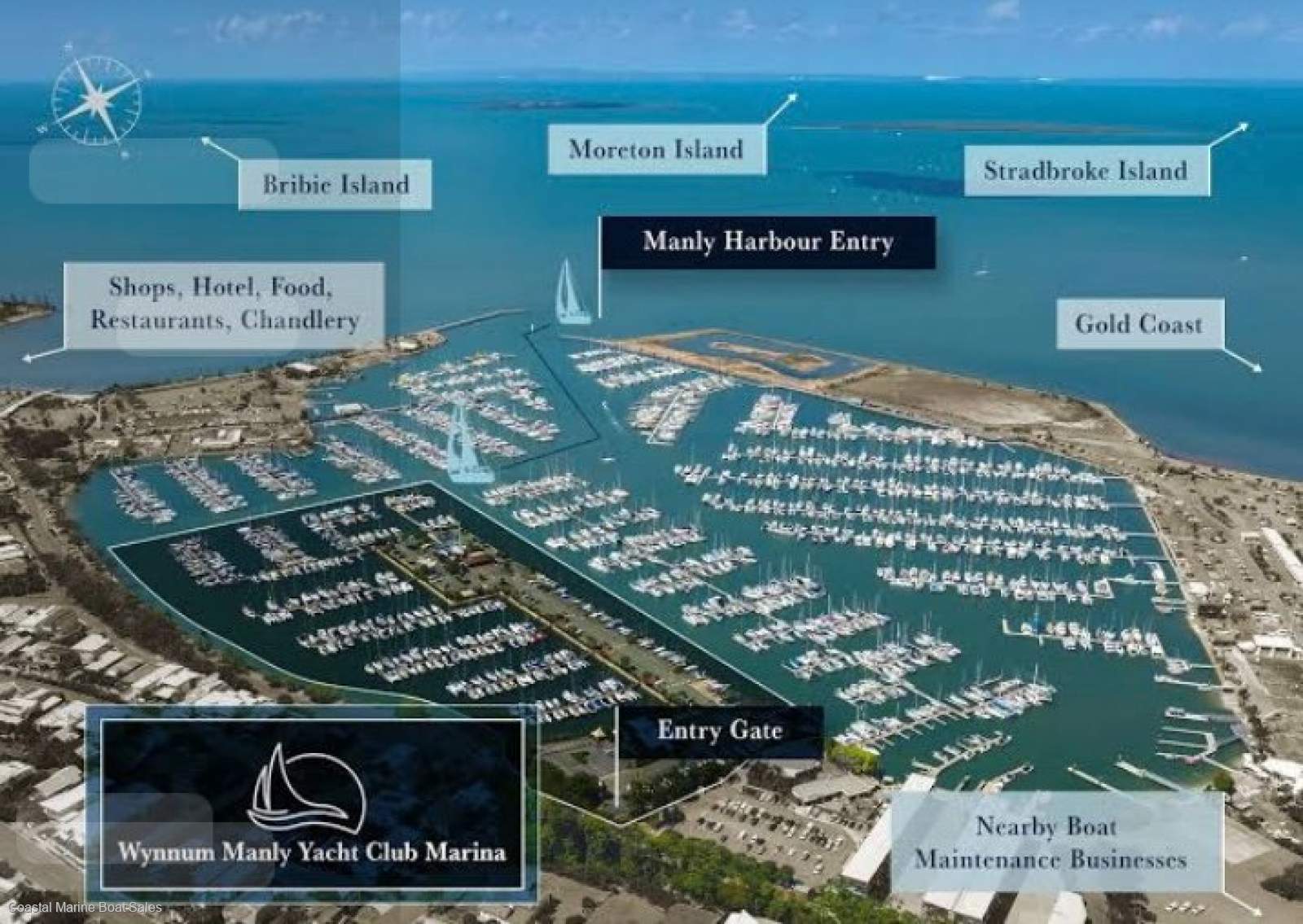 Rare 9m blow on berth at Wynnum Manly Yacht Club