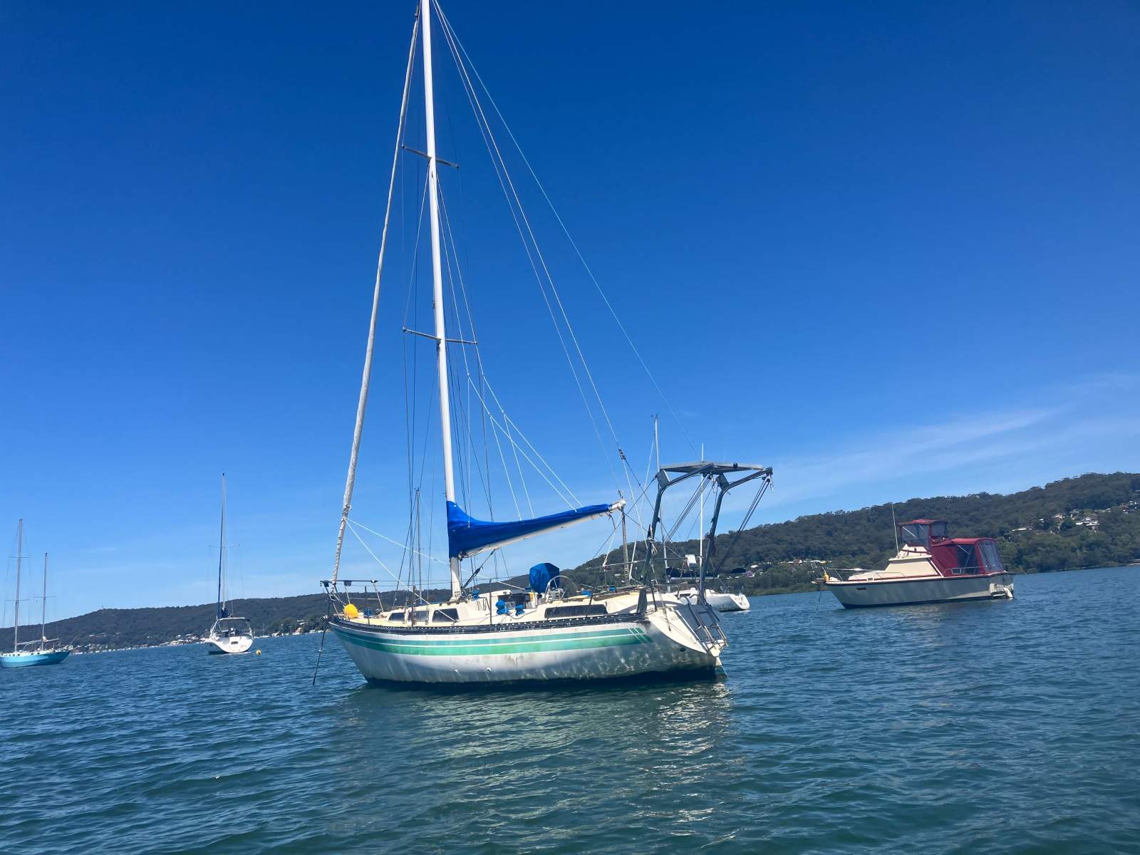 Adams 31 ft Centre Cockpit Fibreglass Yacht Central Coast