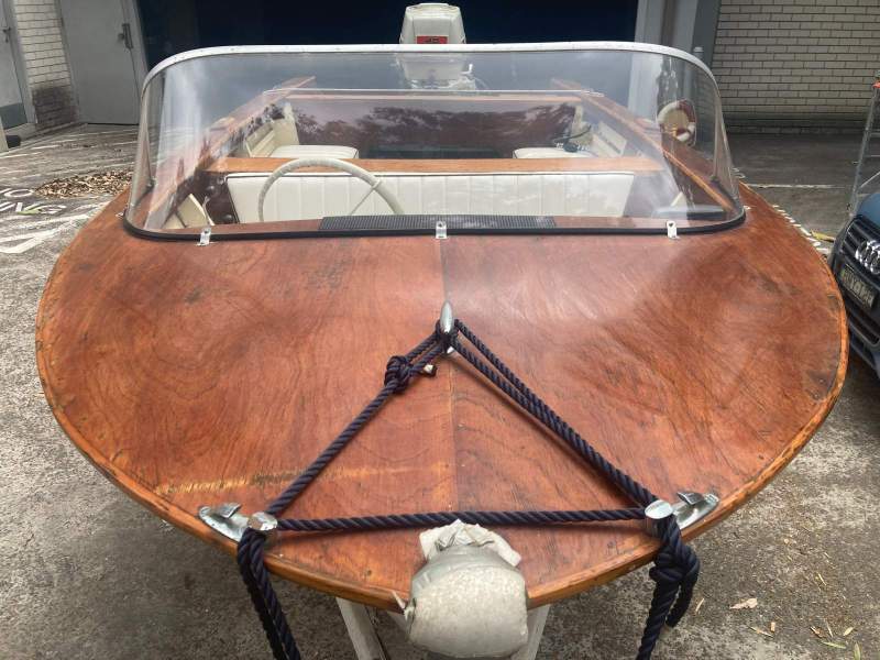 Classic Speed Boat 1960s Johnson Outboard (Sydney)