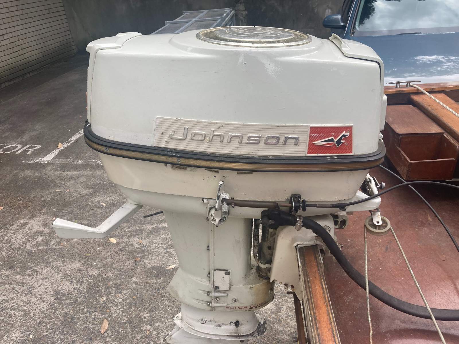 Classic Speed Boat 1960s Johnson Outboard (Sydney)