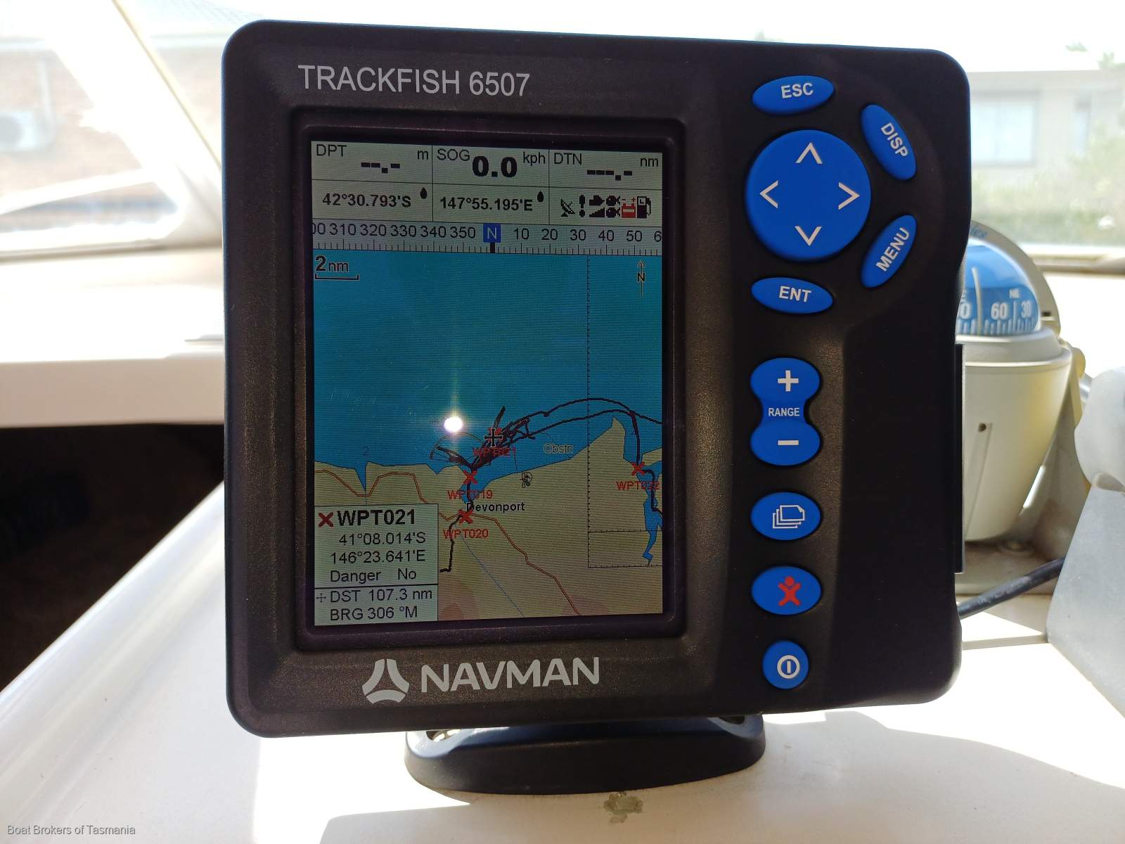 Caribbean Reef Runner 21. Only 7 engine hours on late model Mercruiser. Boat Brokers of Tasmania