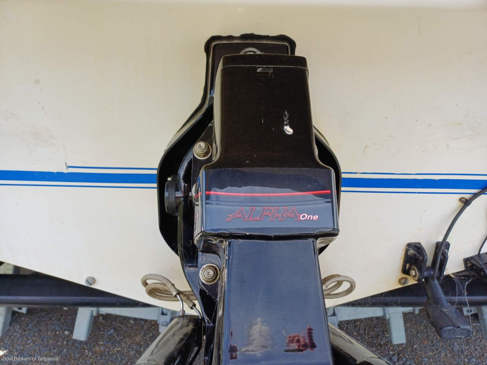 Caribbean Reef Runner 21. Only 7 engine hours on late model Mercruiser. Boat Brokers of Tasmania