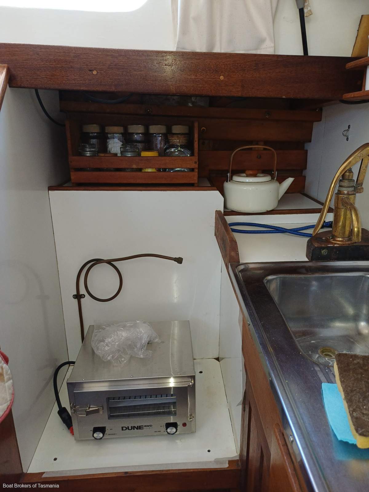 ALCAIRO Wilson Bros Pilothouse Motor Sailer Boat Brokers of Tasmania