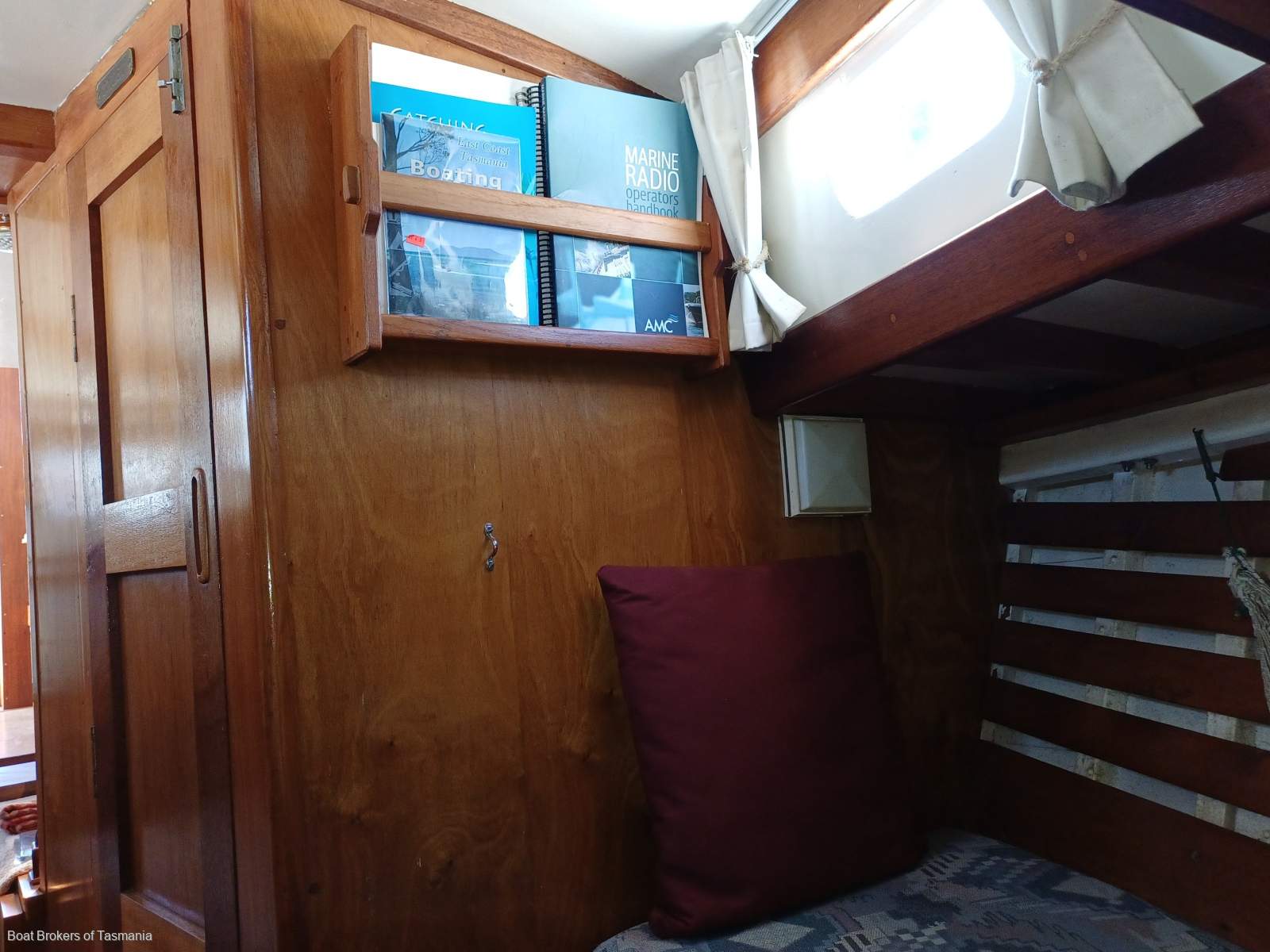 ALCAIRO Wilson Bros Pilothouse Motor Sailer Boat Brokers of Tasmania