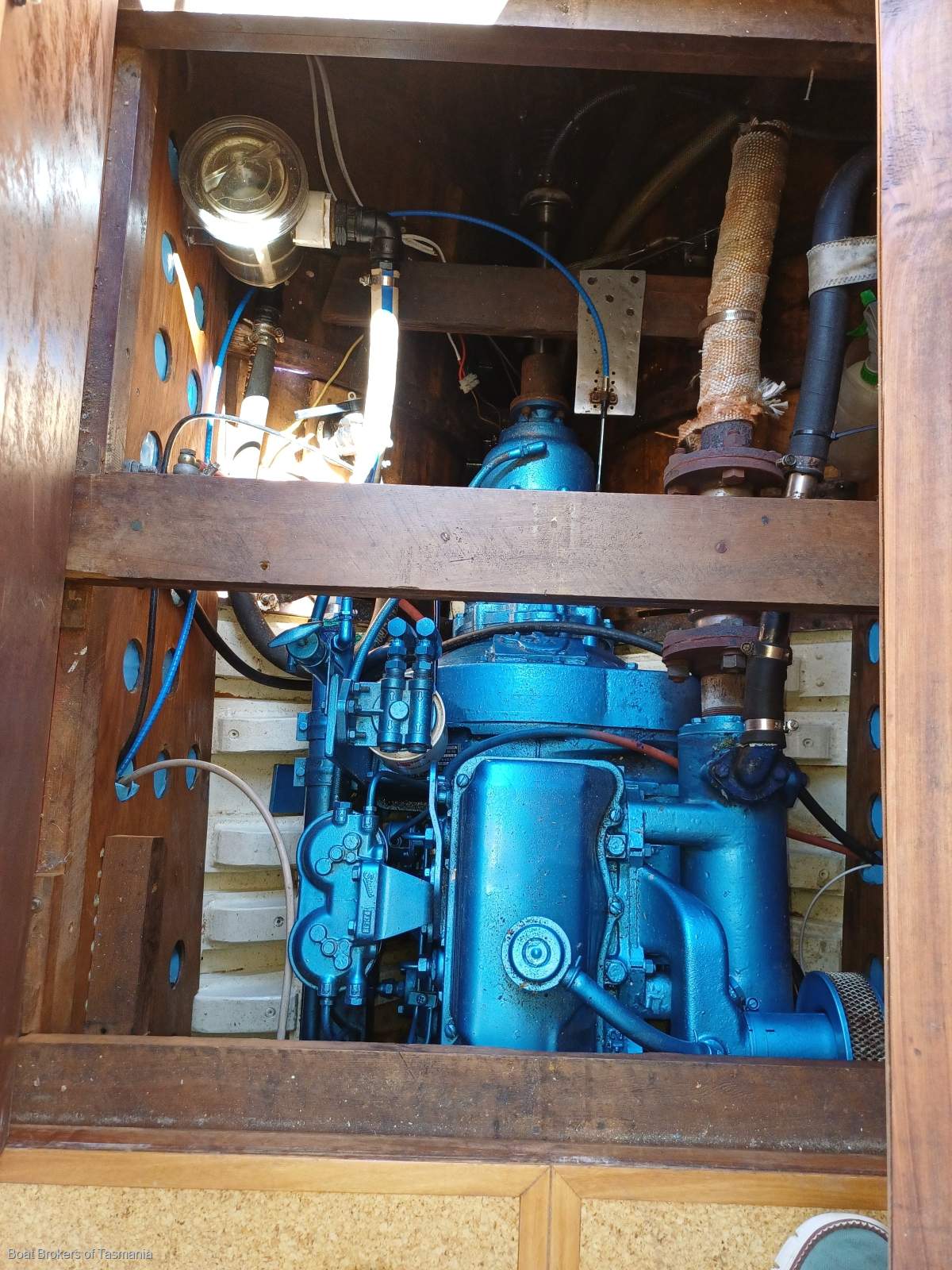 ALCAIRO Wilson Bros Pilothouse Motor Sailer Boat Brokers of Tasmania