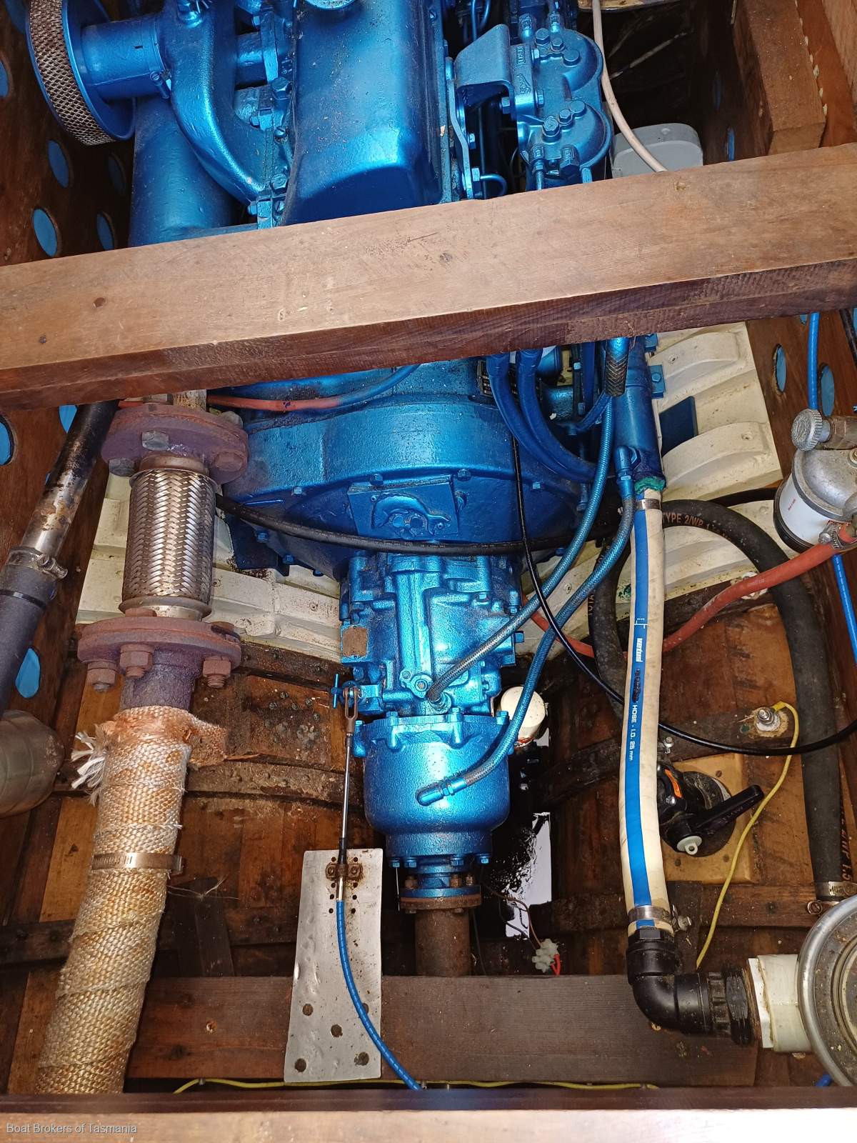 ALCAIRO Wilson Bros Pilothouse Motor Sailer Boat Brokers of Tasmania