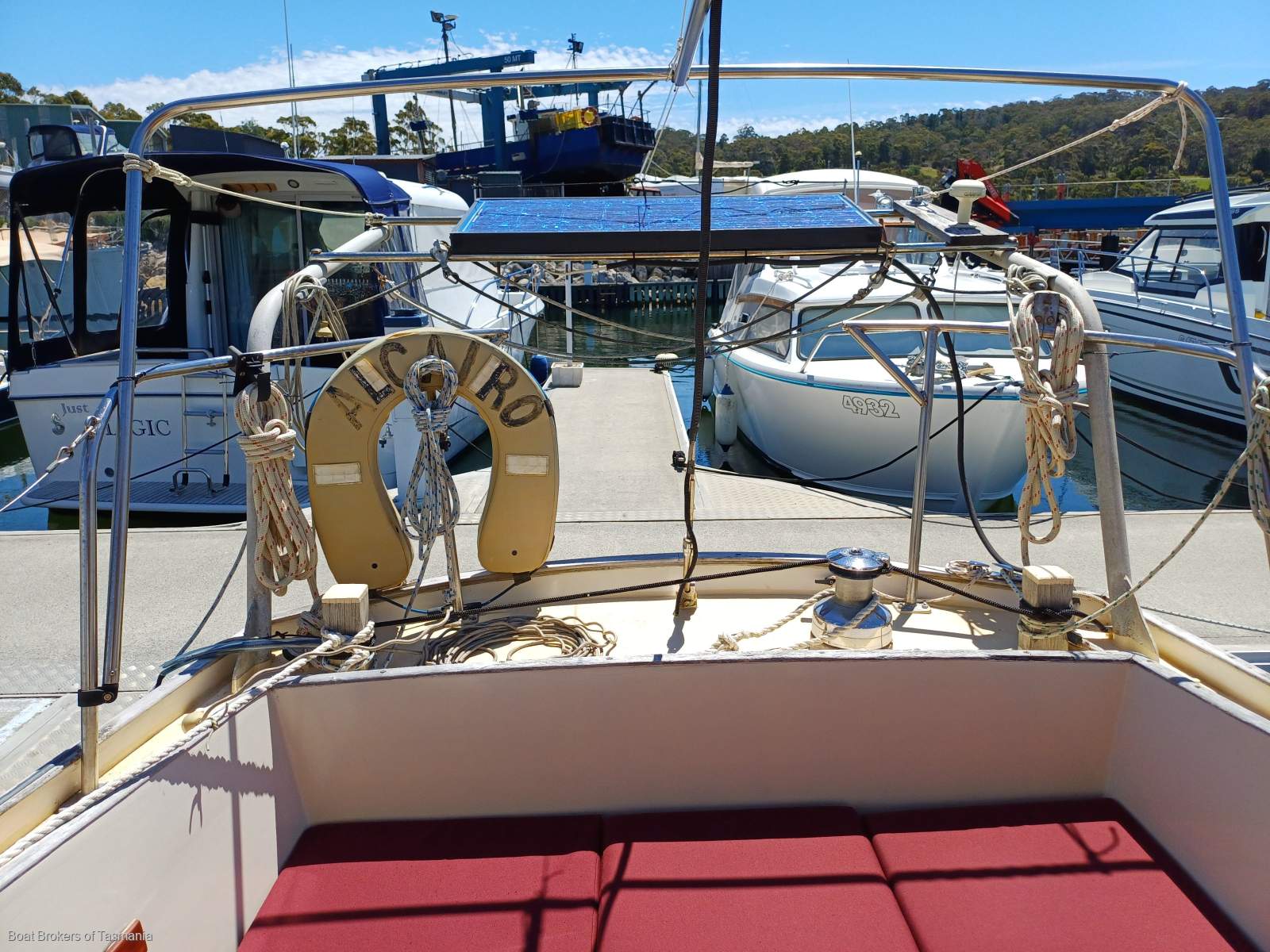 ALCAIRO Wilson Bros Pilothouse Motor Sailer Boat Brokers of Tasmania