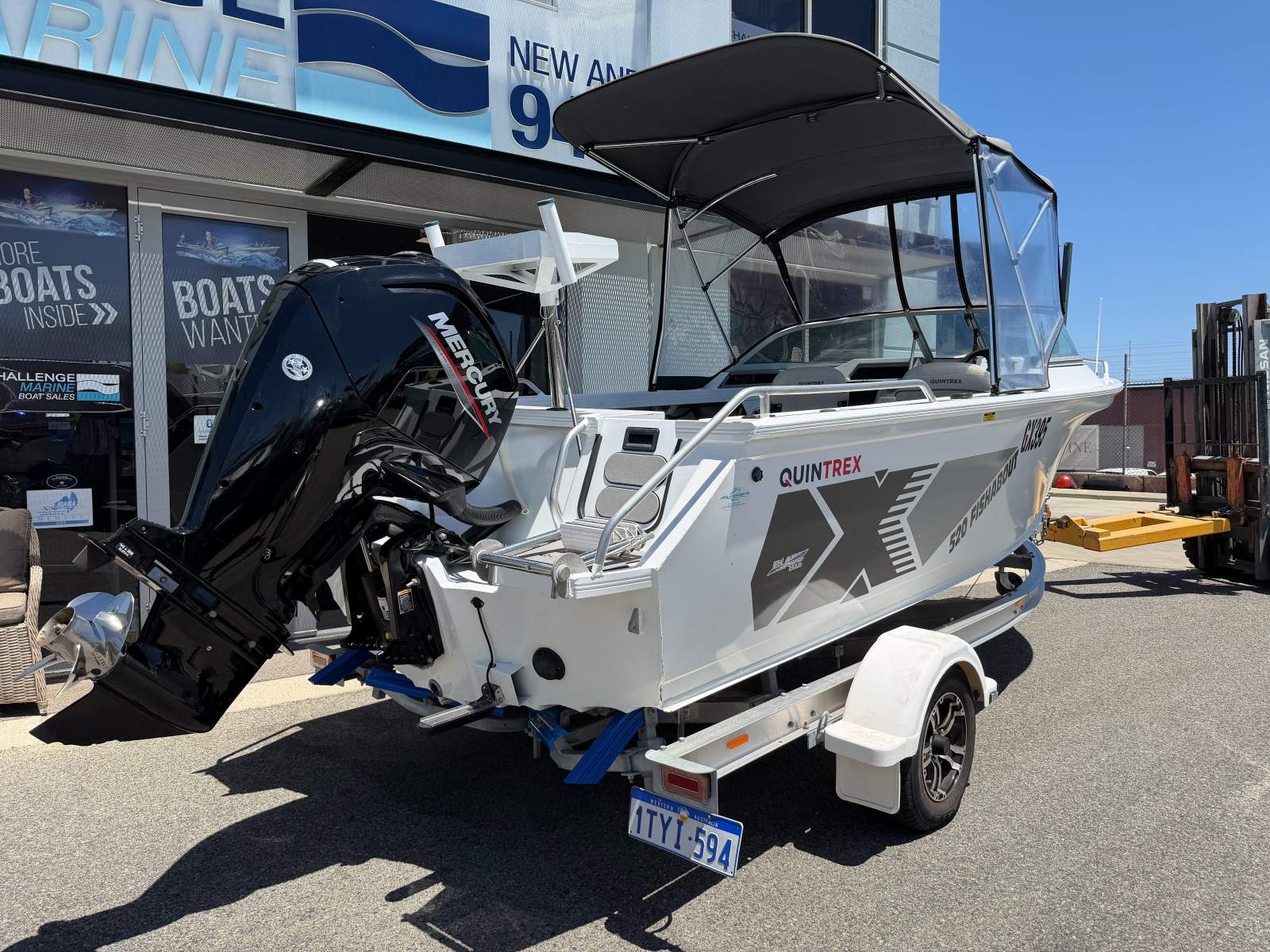Quintrex 520 Fishabout With Mercury 115HP 4-Stroke
