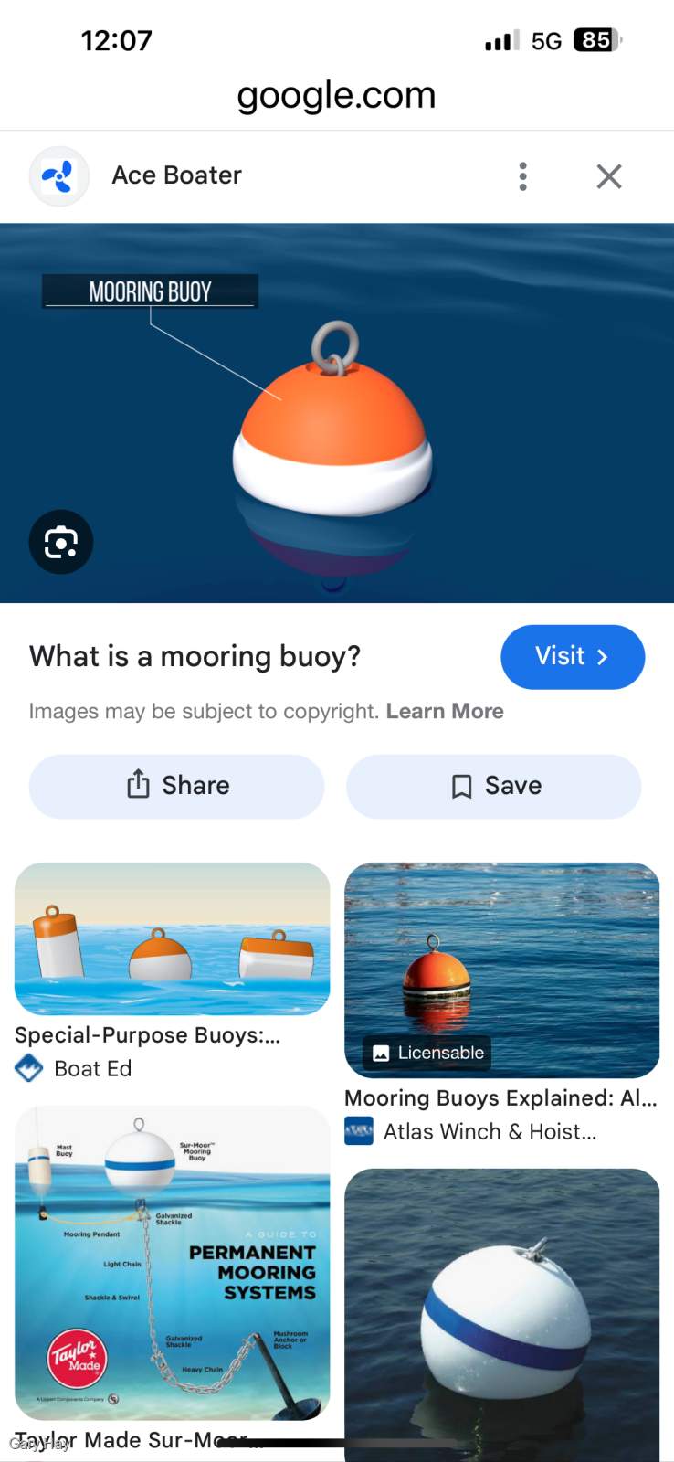 Mooring 30 Ton Shute Harbour