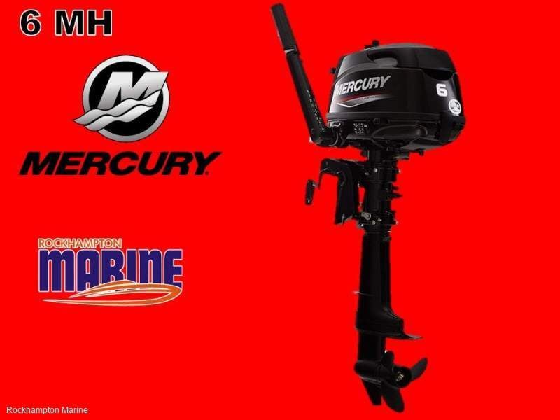 MERCURY 6HP FOUR STROKE SHORT SHAFT MANUAL START TILLER STEER OUTBOARD