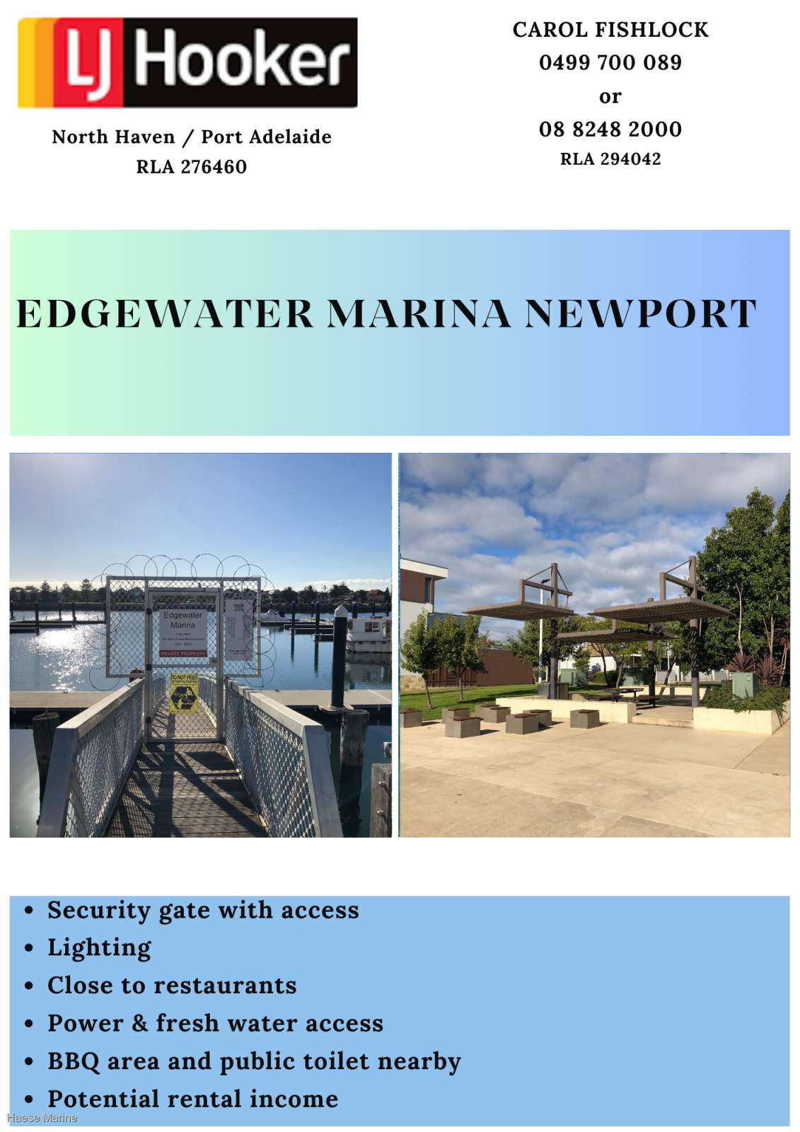 Port River marina berth for sale
