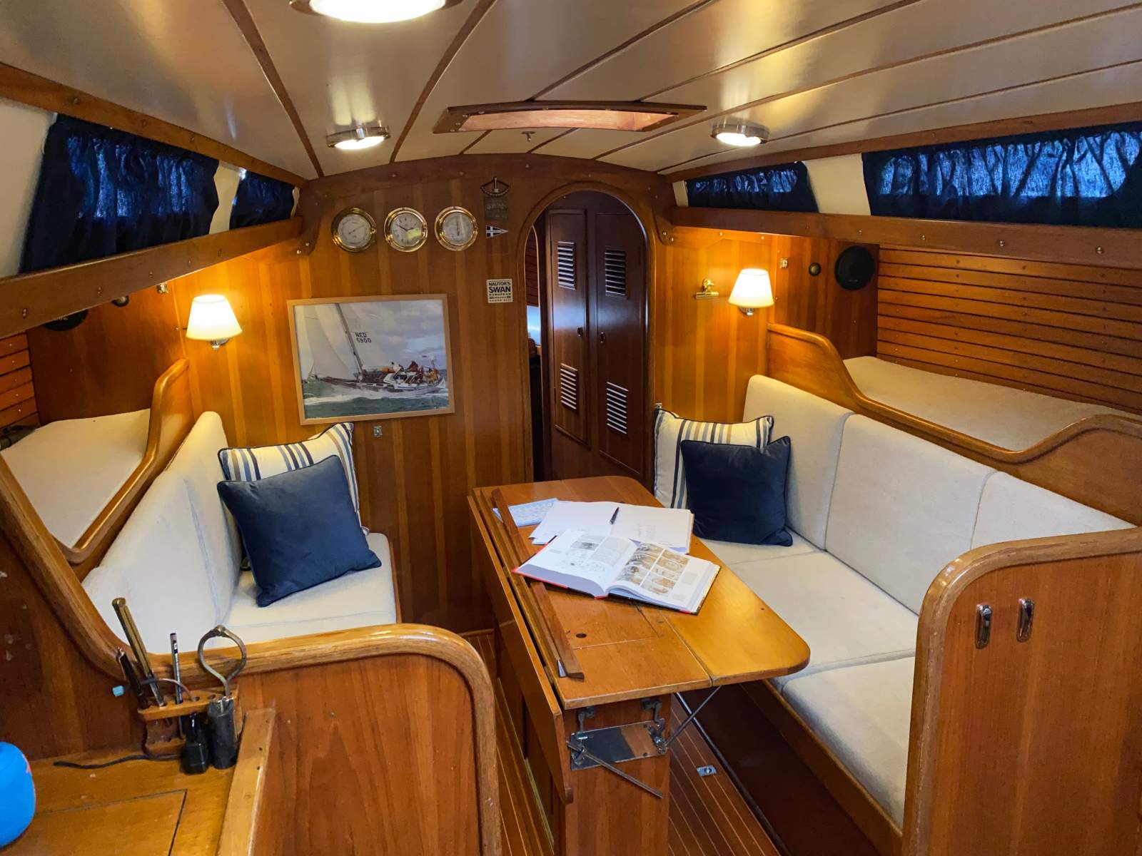Nautor Swan Swan 38 S&S Hull 001 - perfection and beauty:Saloon normally