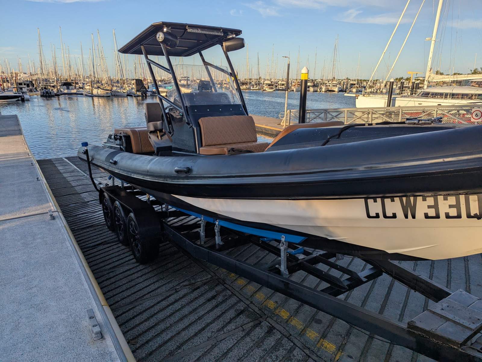 Peter James custom racing RIB