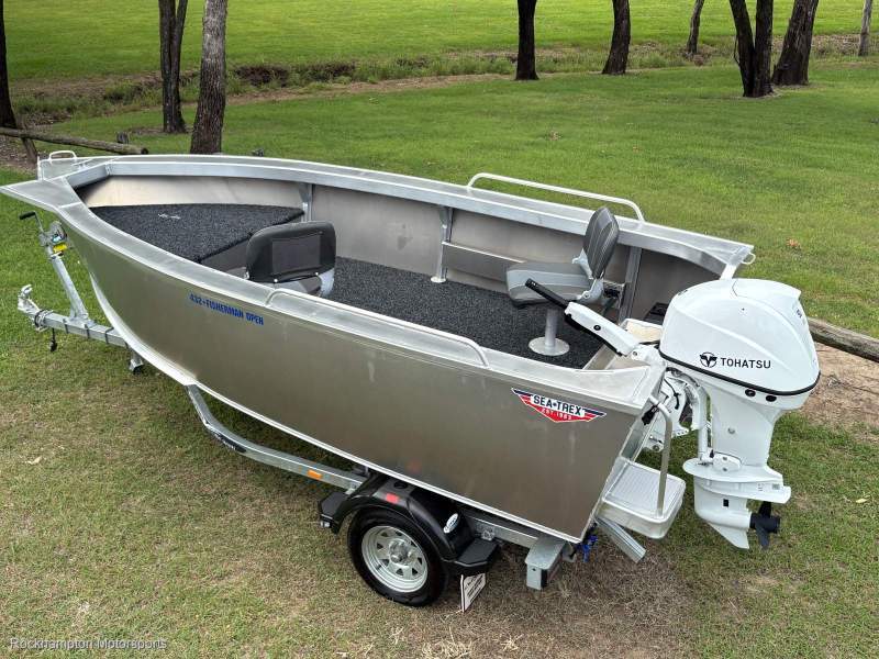 Sea-Trex 432 Fisherman High Tensile 3.0mm Plate 50hp Four Stroke Package