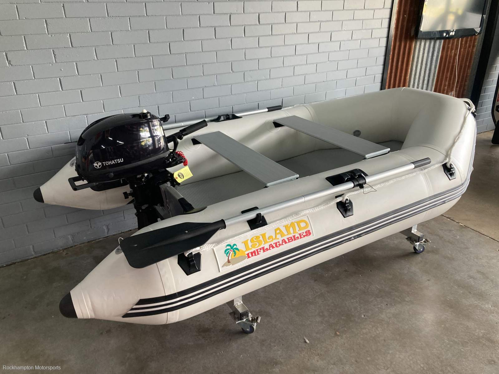 Island Inflatables Island Airdeck IA200 + Tohatsu 6hp Four Stroke