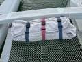 Dick Newick Trea 26:Spinnaker stowed and easily set