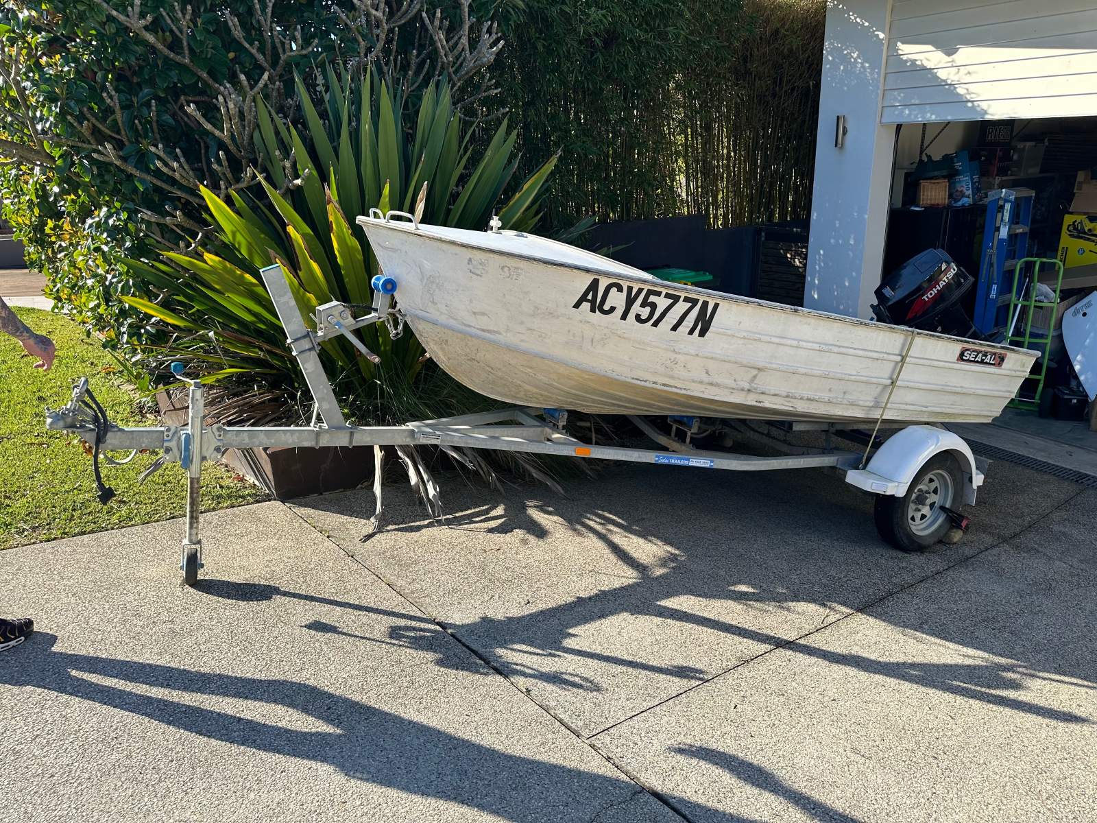 Sea-Al 12 ft Tinny with 30HP Tohatsu outboard