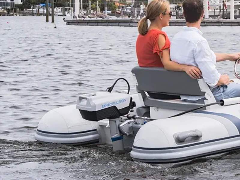 EPropulsion Spirit 1.0 Evo Electric Outboard - 2 Batteries + Remote Kit