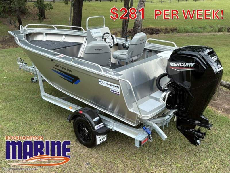 Makocraft 490 Commander Pro Side Console BOAT + DUNBIER ALUMINIUM TRAILER + MERCURY 90HP