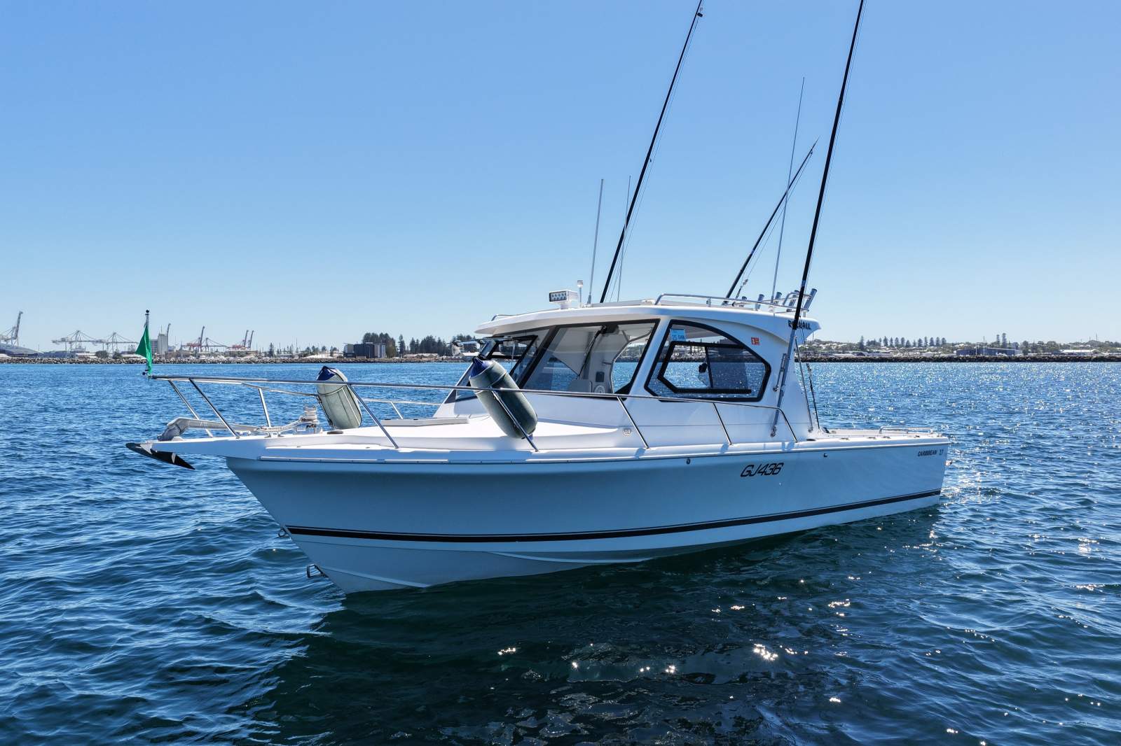 Caribbean 27 Custom Runabout:Weapon of a rig!