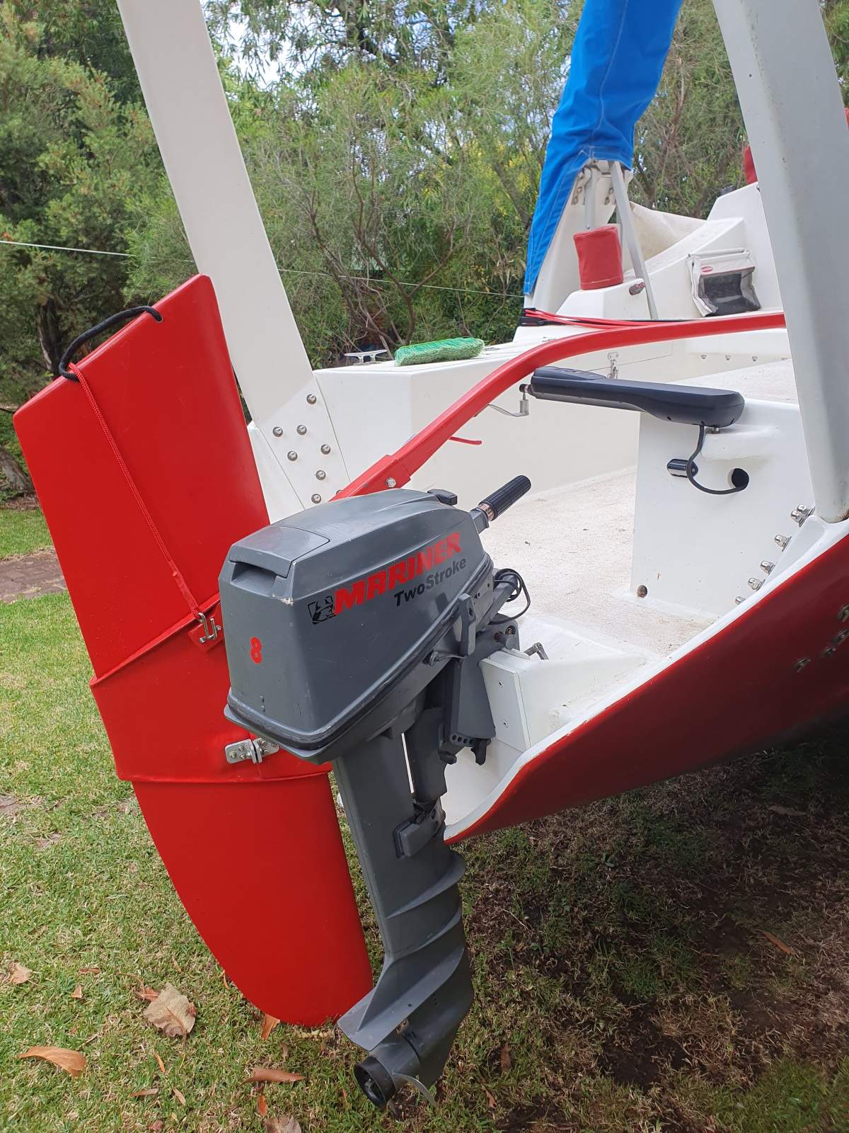 Farrier F-32AX Just built. Never sailed:Rudder,outboard tiller pilot
