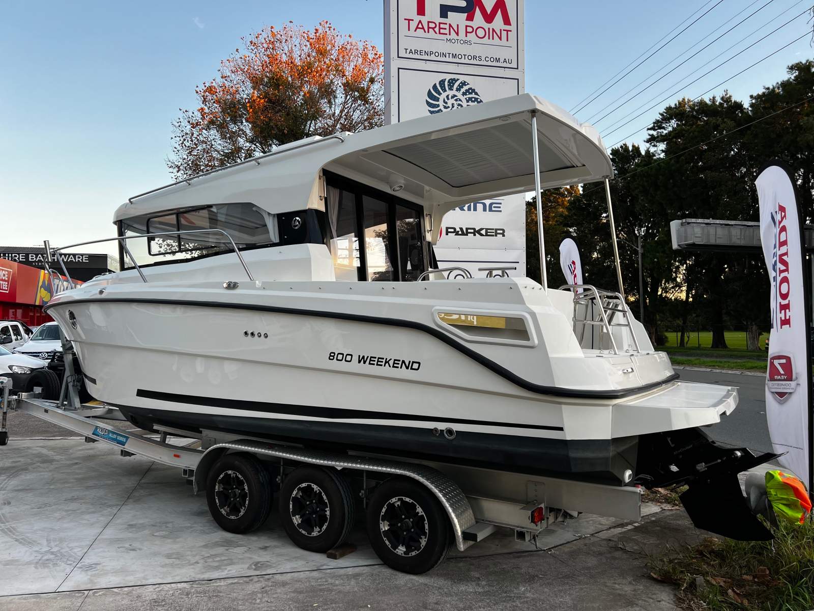 New Parker 800 Weekend Diesel with Twin Cabrio Roof