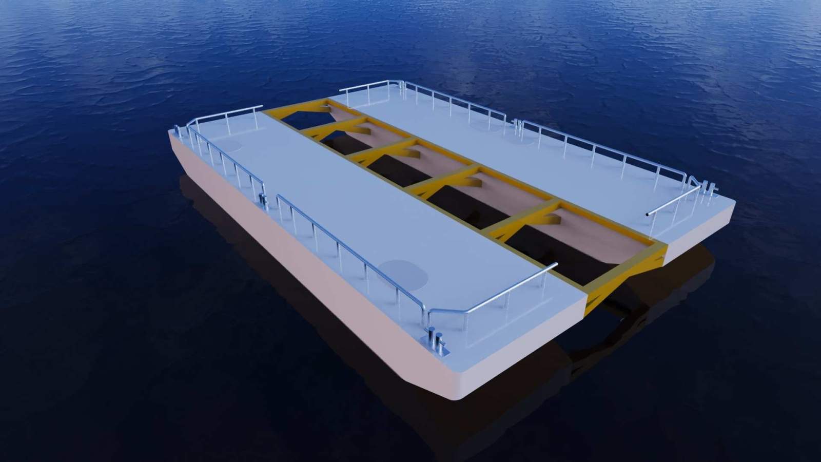 Stalwart Marine Barge - Deck Barge 9.9 x 4.6 - 2m bridge