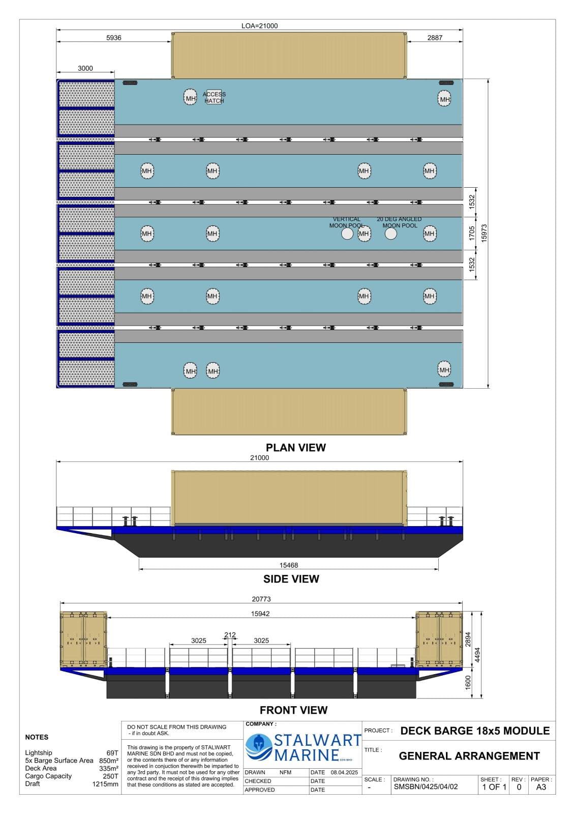 Stalwart Marine Barge - Deck Barge 18x5