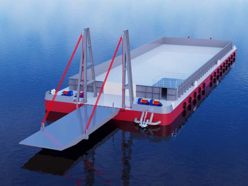 Stalwart Marine Barge - Gravel Barge 57m