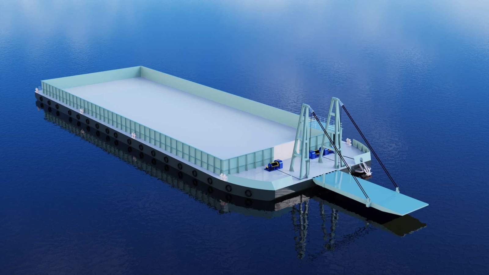 Stalwart Marine Barge - Gravel Barge 70m x 25