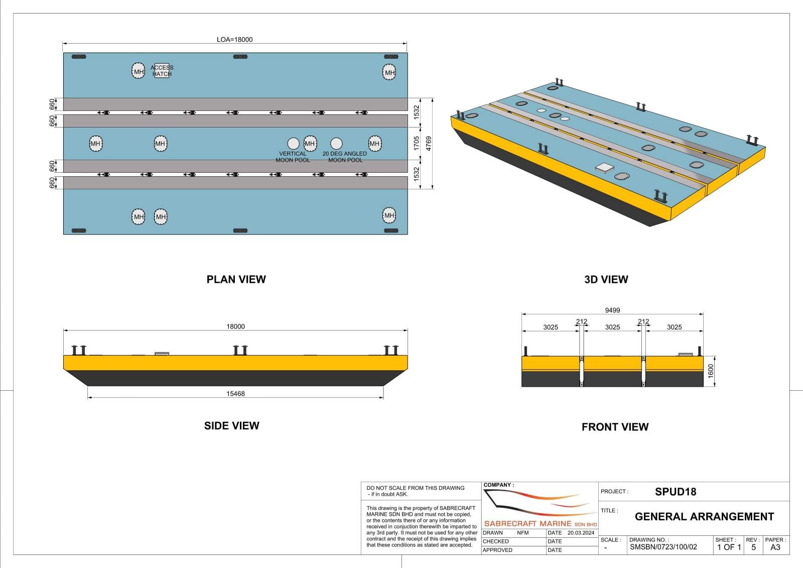 Stalwart Marine Barge - Deck Barge 18m x 9