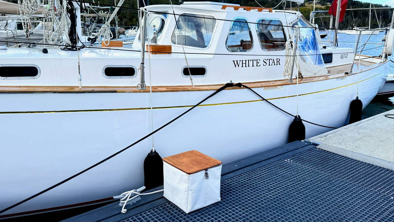 Max Creese Huon Pine 39 Pilothouse Cutter White Star &ndash; The Quintessential Tasmanian Yacht