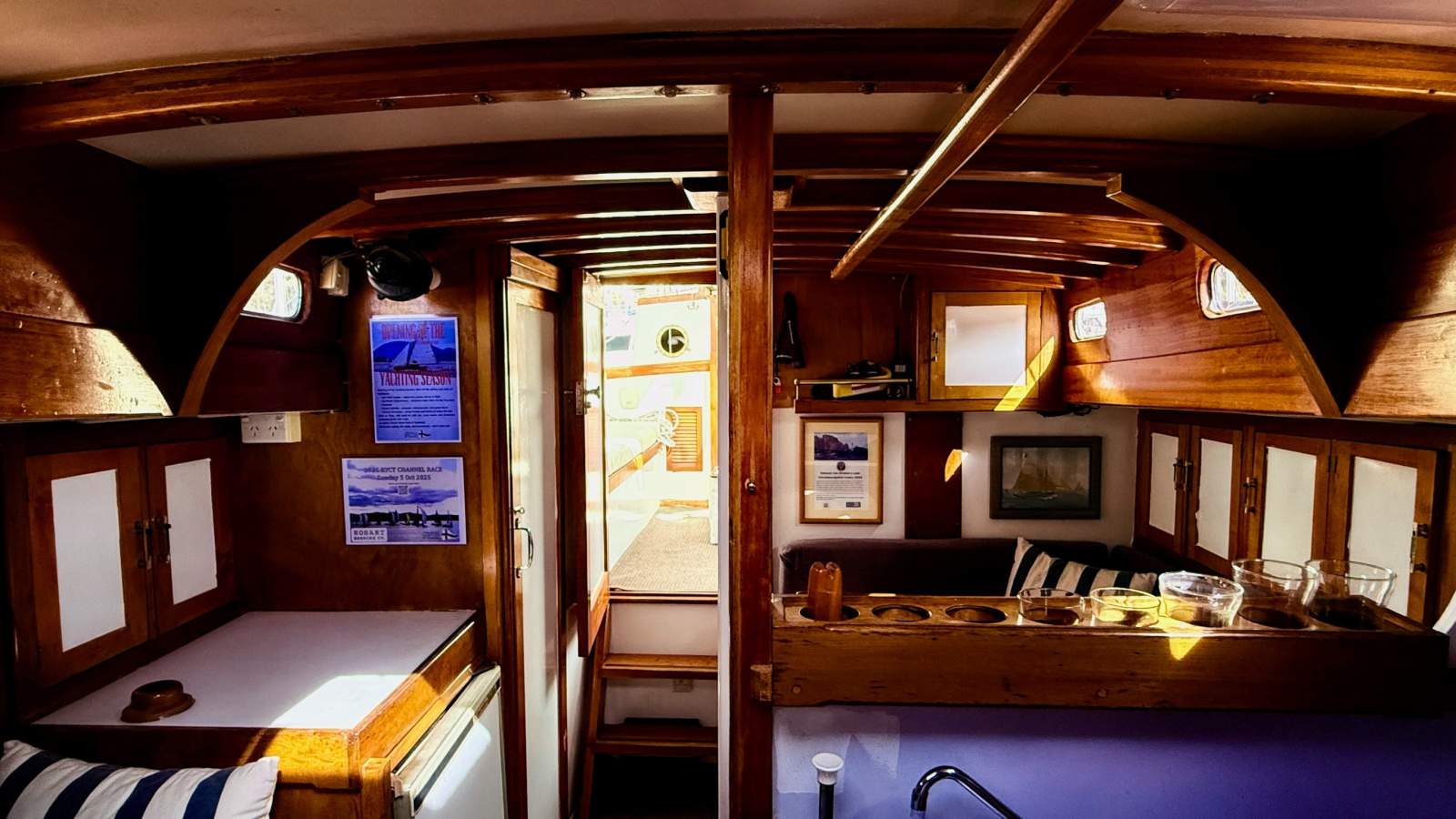 Max Creese Huon Pine 39 Pilothouse Cutter White Star &ndash; The Quintessential Tasmanian Yacht