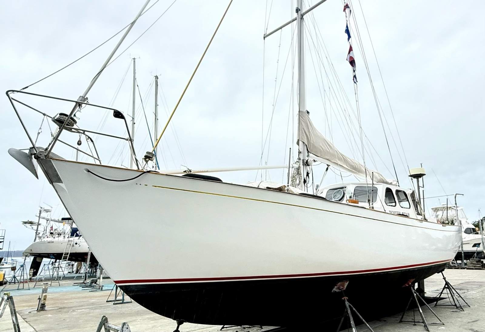 Max Creese Huon Pine 39 Pilothouse Cutter White Star &ndash; The Quintessential Tasmanian Yacht