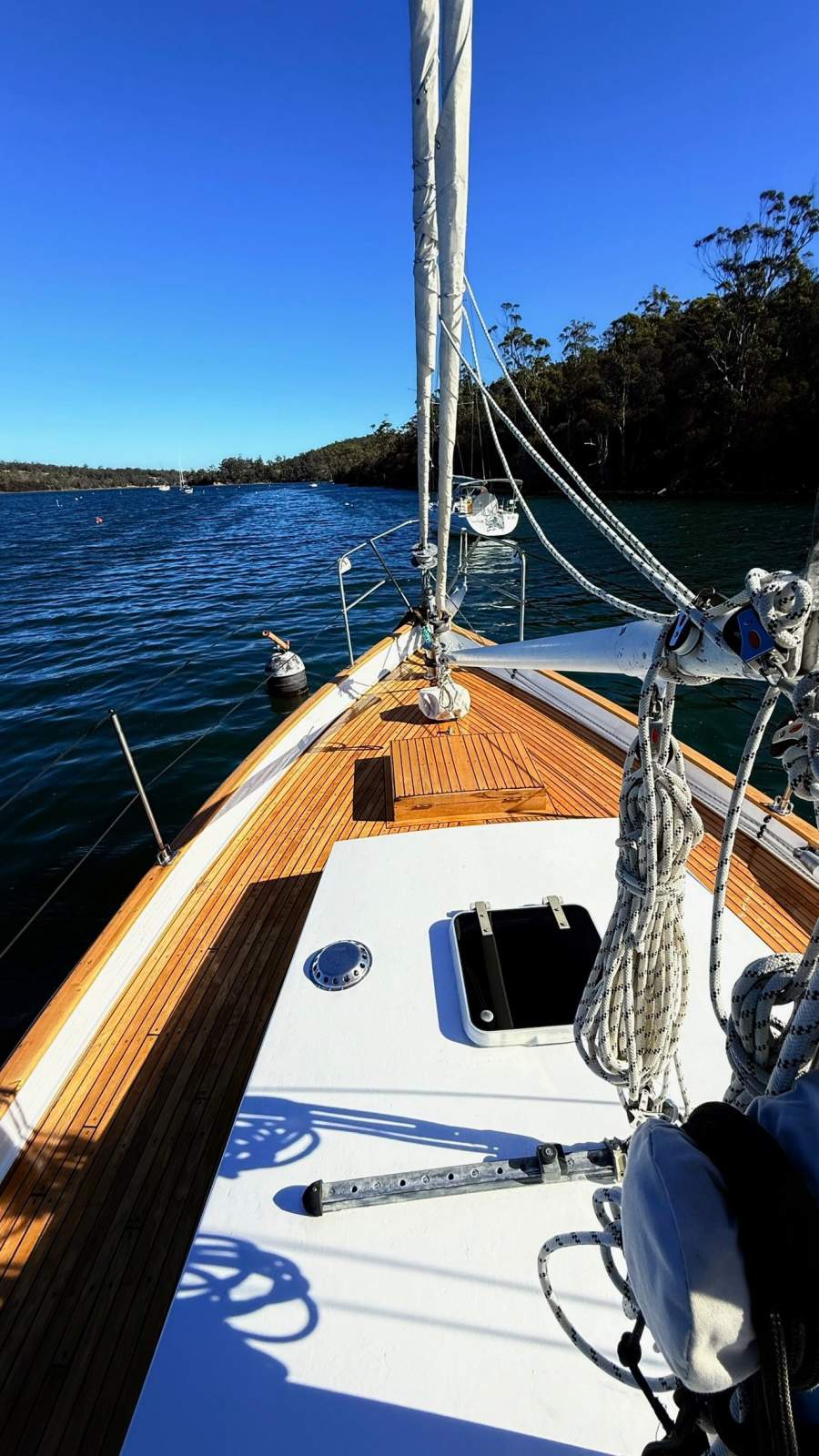 Max Creese Huon Pine 39 Pilothouse Cutter White Star &ndash; The Quintessential Tasmanian Yacht