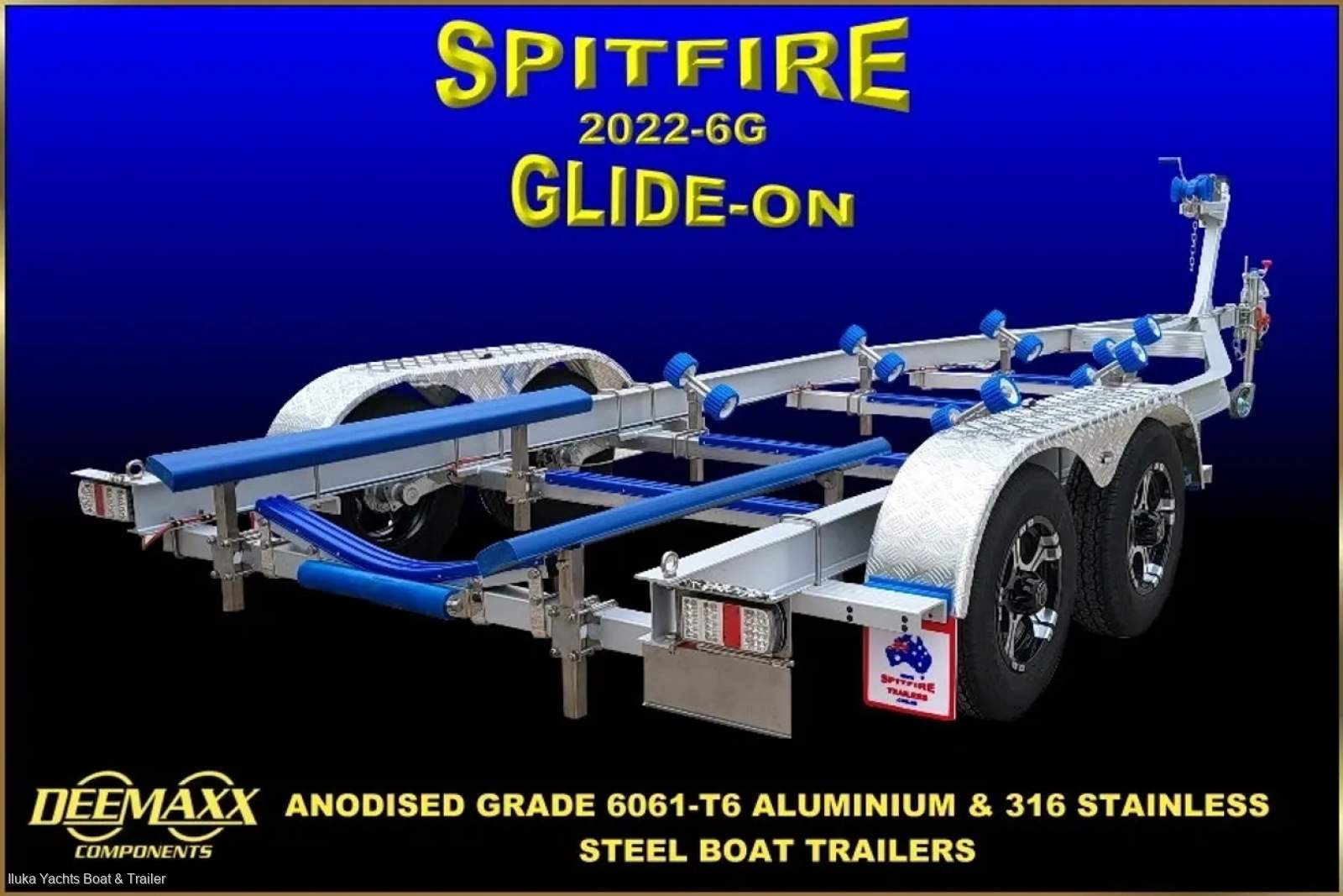 NEW Spitfire Aluminium Boat Trailer Dual Axel