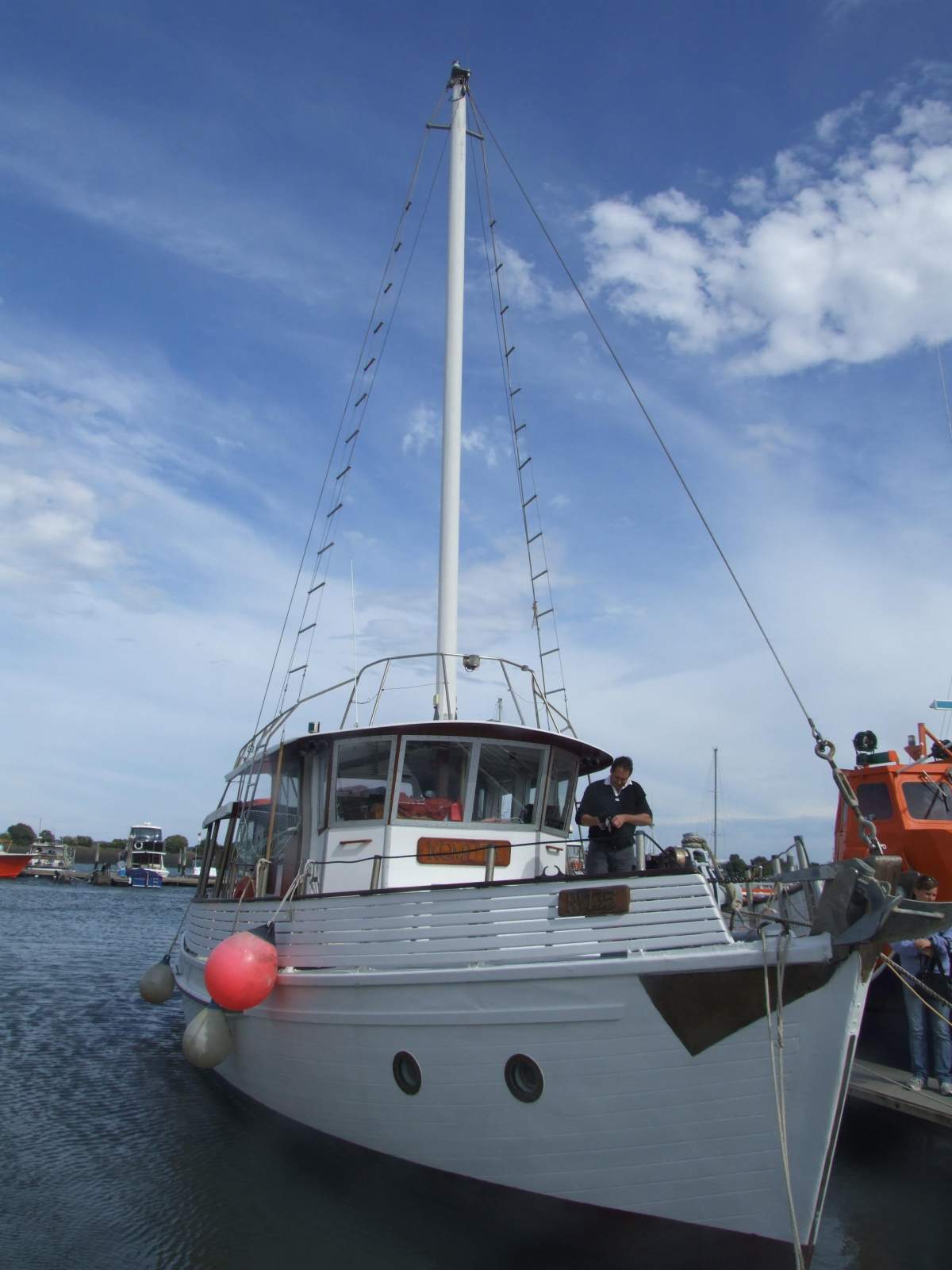 Carvel Motor Sailer Carvel Plank Timber Motor Cruiser