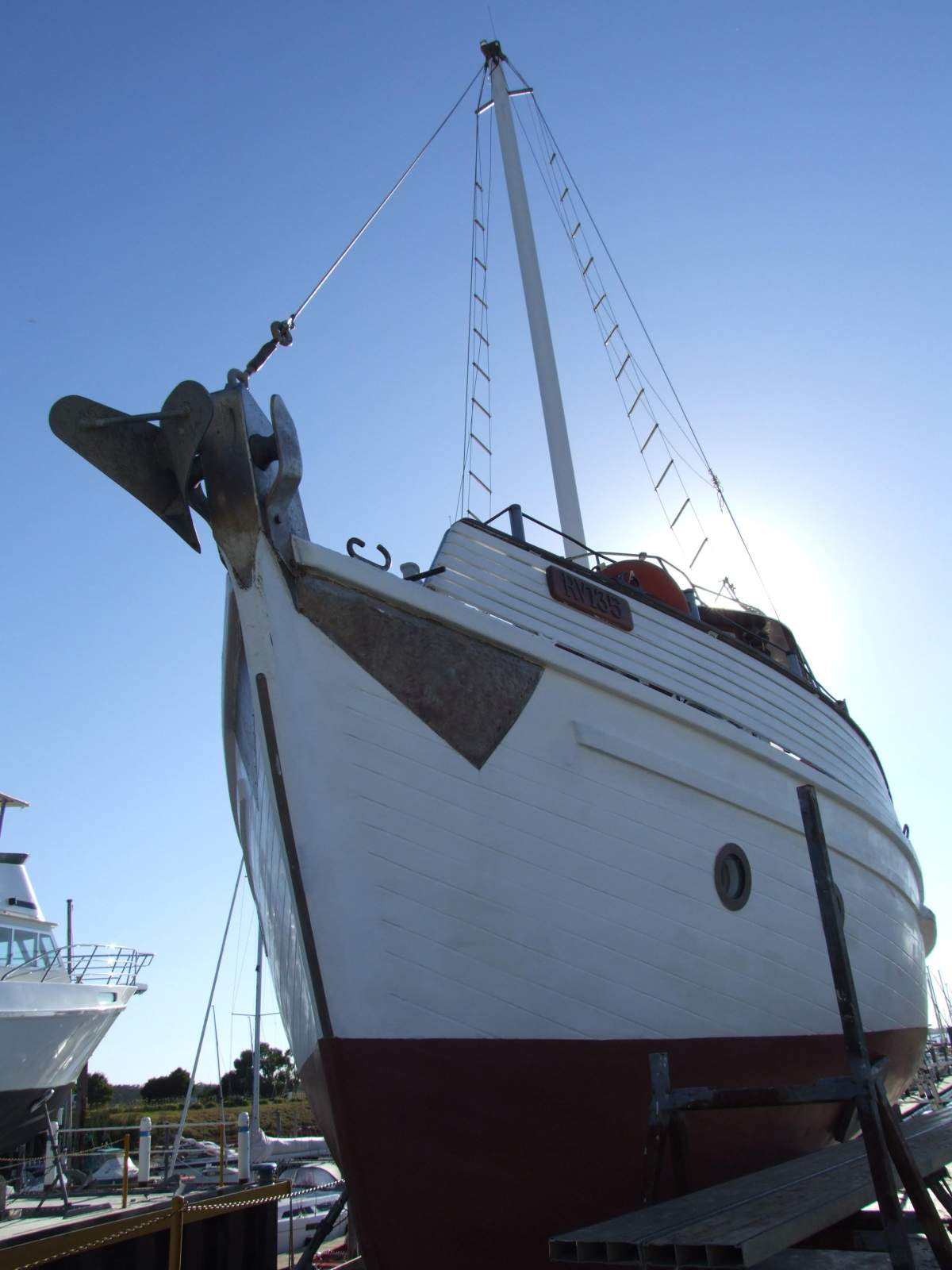 Carvel Motor Sailer Carvel Plank Timber Motor Cruiser