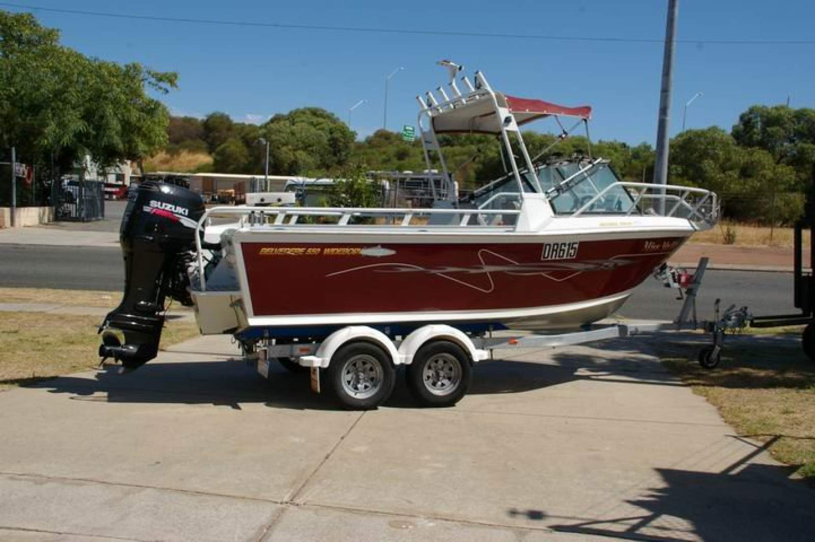 Belvedere 550 Widebody Runabout 2007 with 2019 trailer