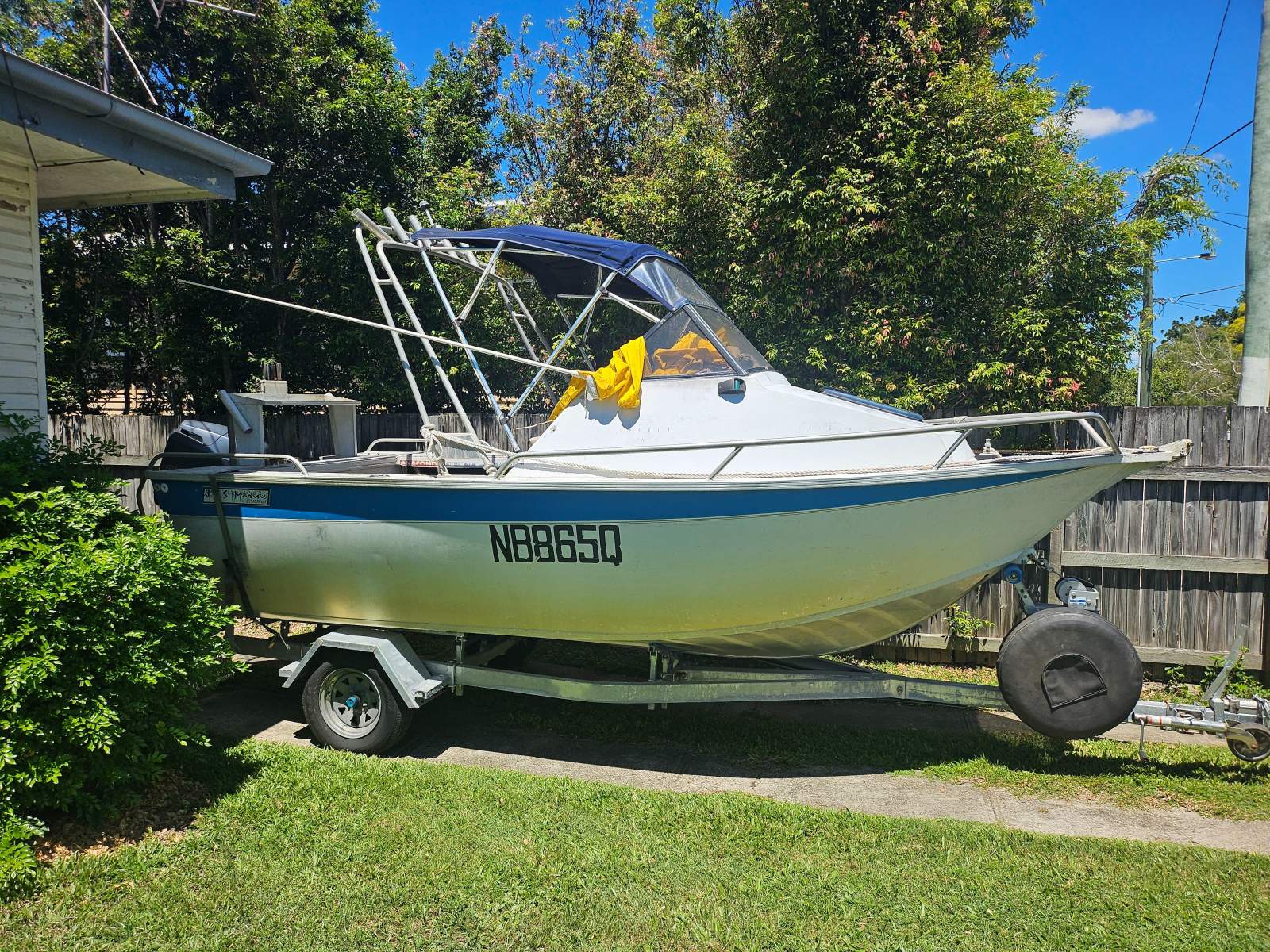 JBS Marine 5.2m Plate Alluminium 1/2 Cabin