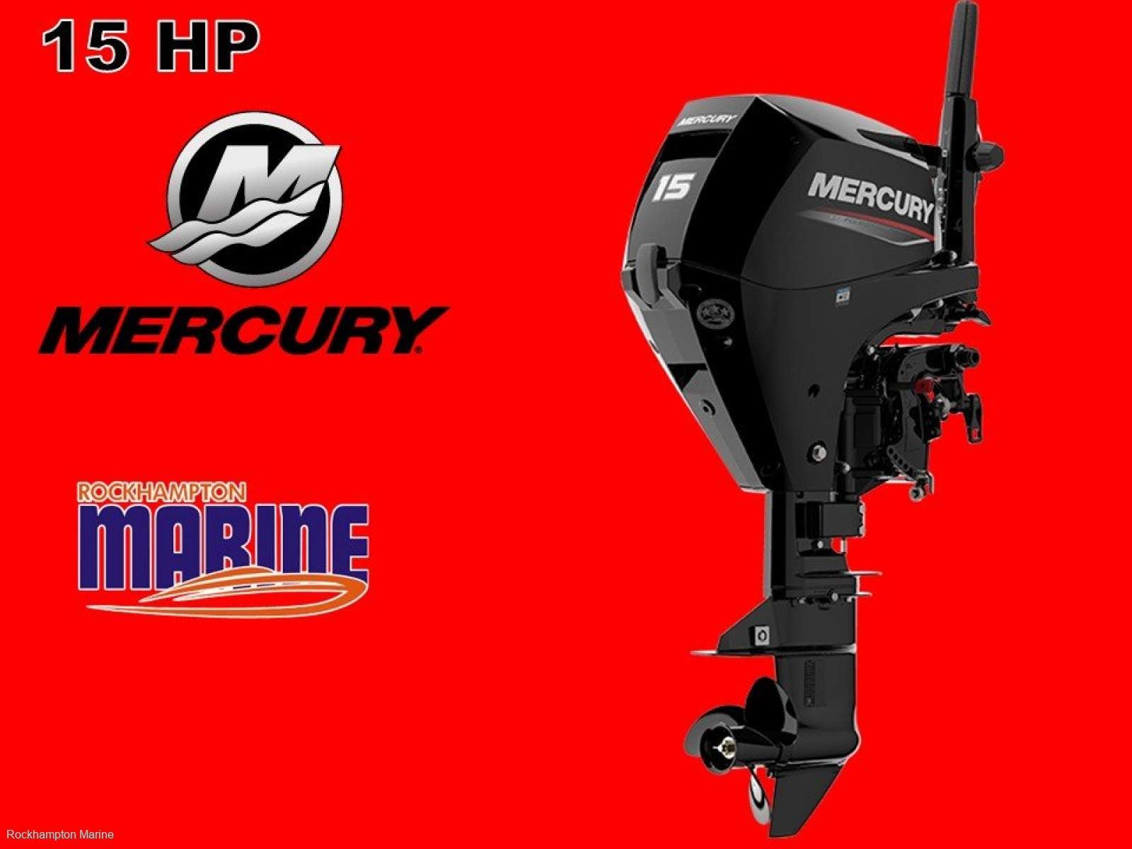 BRAND NEW MERCURY 15HP FOUR STROKE SHORT SHAFT MANUAL START TILLER STEER!