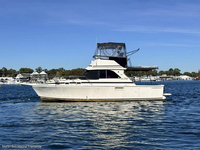 Caribbean 35 Flybridge Cruiser With Updated Mezzanine Galley