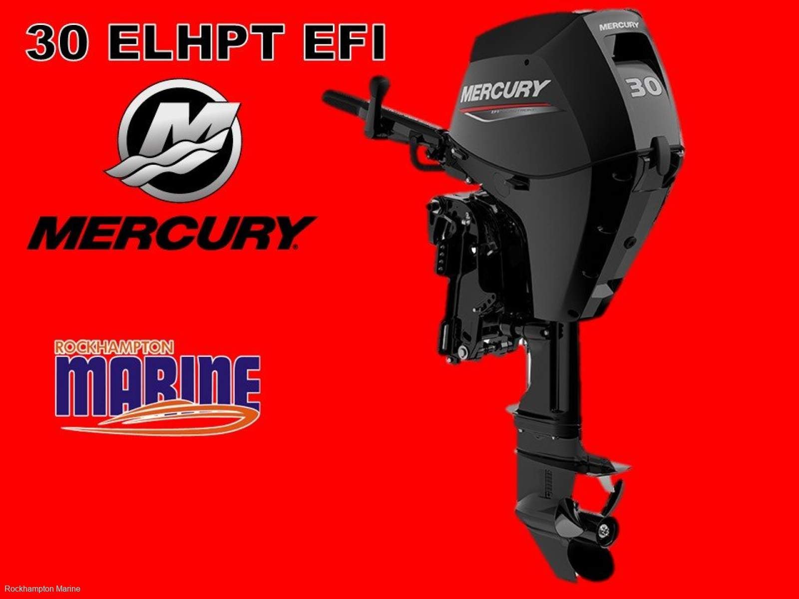 BRAND NEW MERCURY 30HP FOUR STROKE LONG SHAFT ELECTRIC START TILLER STEER