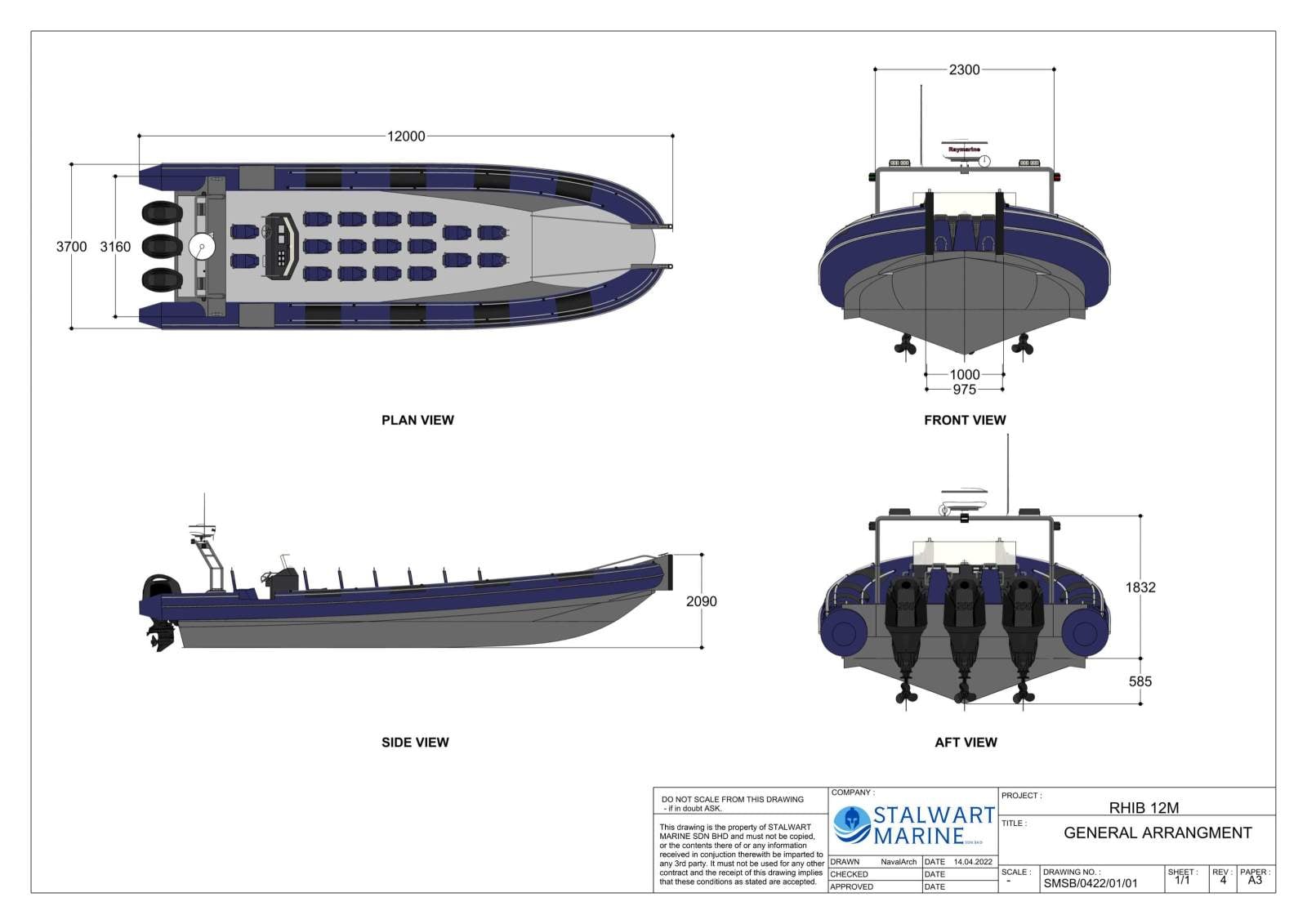 Stalwart Marine Patrol RHIB 12
